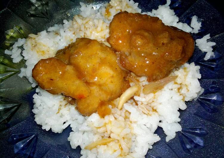 Ayam crispy saus mentega