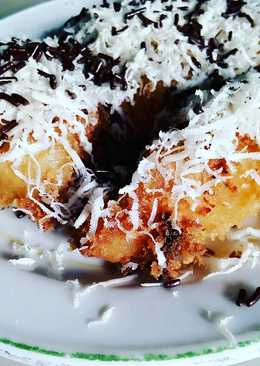 Pisang goreng krispy mandi keju meses