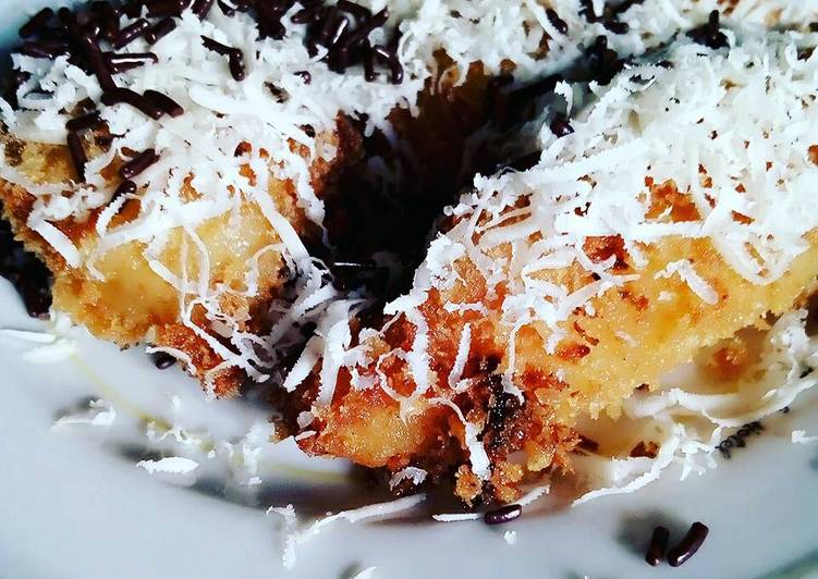 gambar untuk resep Pisang goreng krispy mandi keju meses