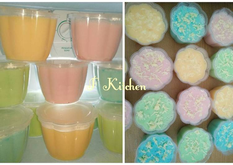 resep makanan Silky pudding pop ice (puyo)