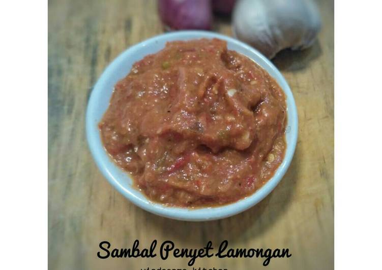 resep makanan Sambal Penyet Lamongan aka Sambal Tomat