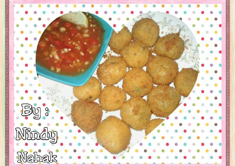 resep masakan Cilok Krispi Isi Bakso Cincang