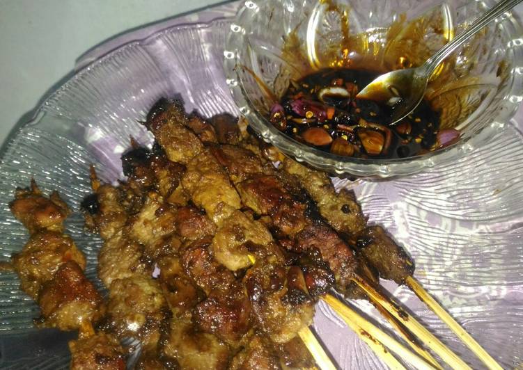 resep makanan Sate Kambing Bumbu Pedas