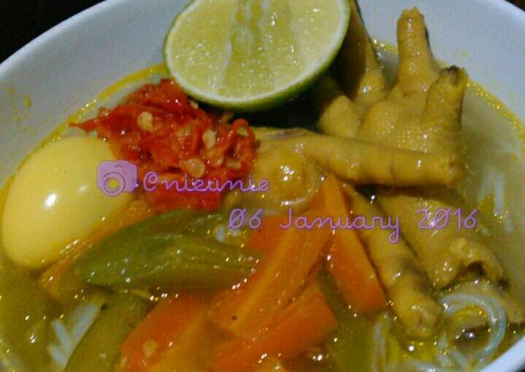 cara membuat Soto sop ceker