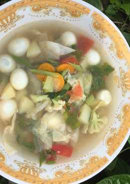 Sayur sop telur puyuh