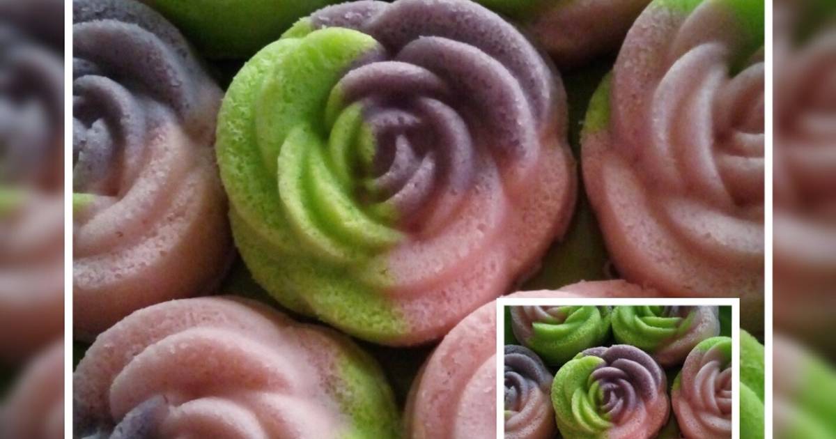 Resep Bolu kukus mawar