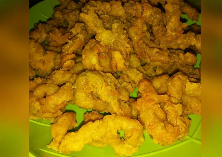 resep lengkap untuk Usus ayam kriuk