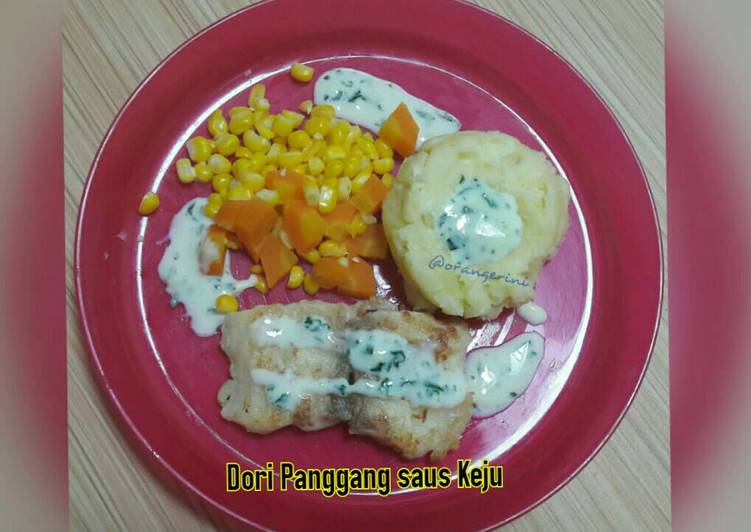 resep makanan Dori Panggang saus Keju