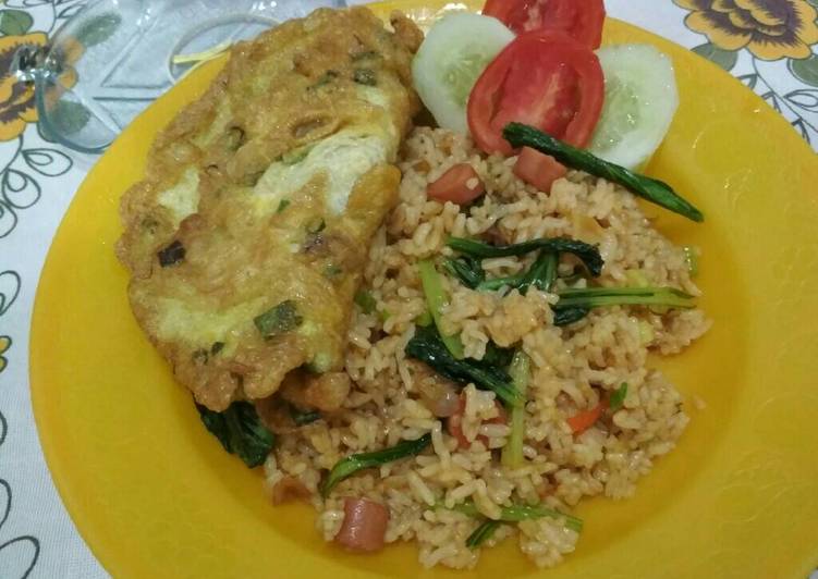 gambar untuk cara membuat Nasi goreng sayur