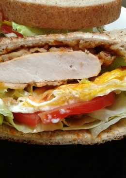 Chicken sandwich Roti Gandum