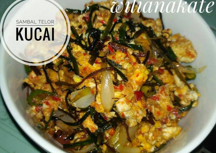 resep Kucai/bawang Batak telor balado