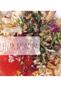 Mie rebus campur sambal ulek teri pedas asin ð