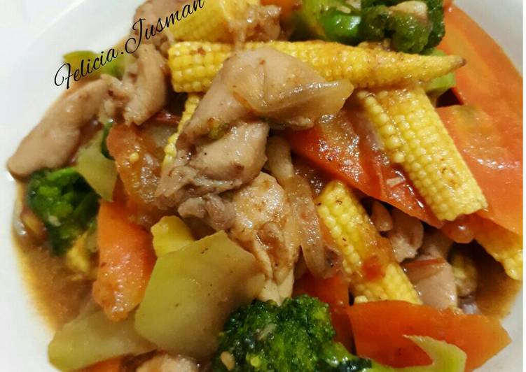 gambar untuk resep Cah Sayur Asam Manis