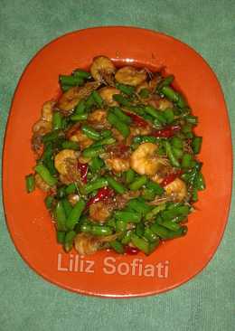 Oseng Buncis Udang Saus Tiram