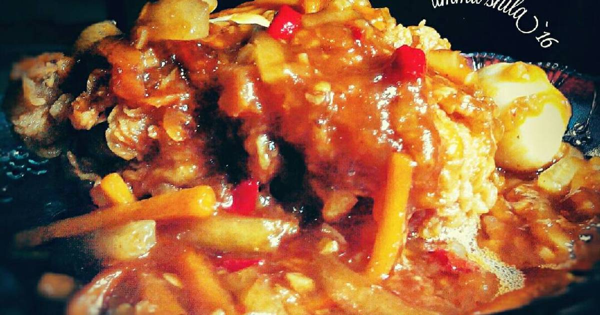 Resep Ayam crispy saos asam manis pedas ala Nina Ummu Shila