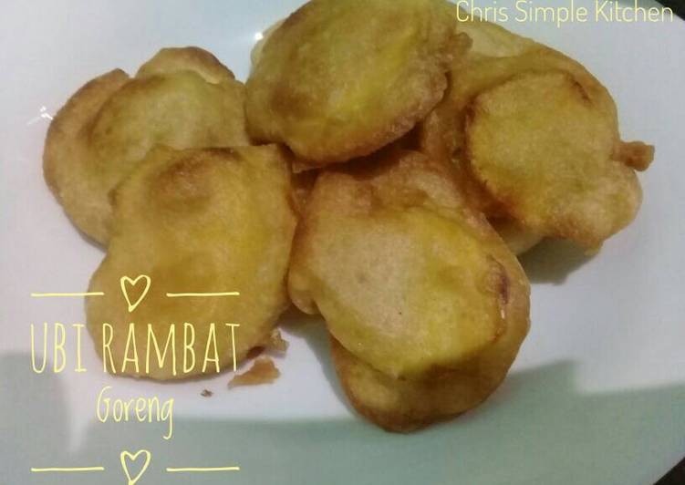 resep makanan (Cuma) Ubi Rambat Goreng ??