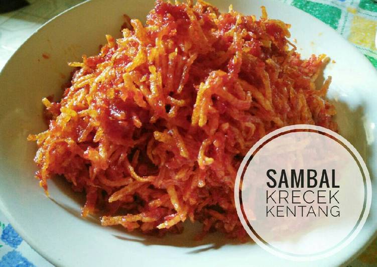 resep Sambal keripik/krecek kentang