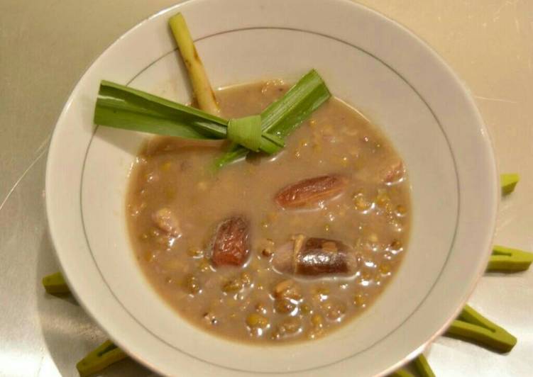 gambar untuk resep makanan Bubur kacang hijau kurma