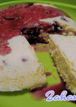 Fluffy Corn Cake with Choco Sauce