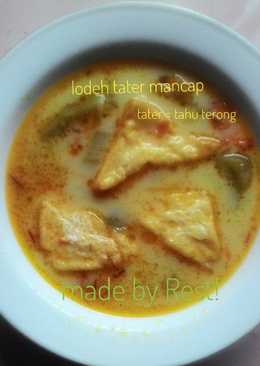 Lodeh tater mancap (tater = tahu terong)ðŸ˜‹