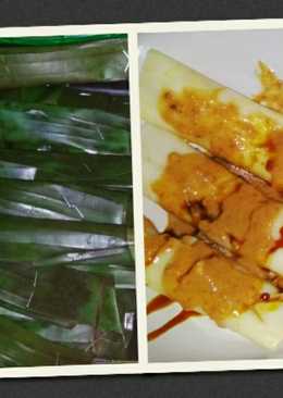 Otak otak ikan tenggiri with saus kacang