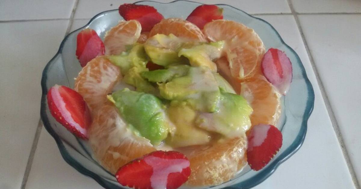 124 resep  salad  buah  manis segar enak dan sederhana Cookpad