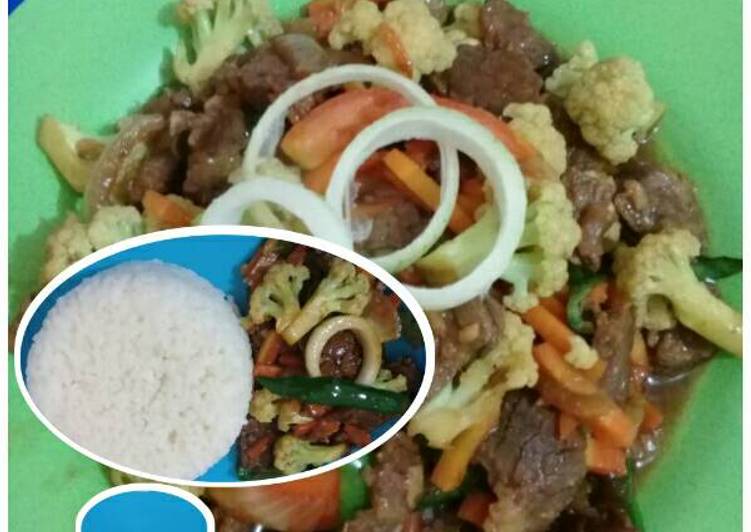 Resep Beef teriyaki "campur Oleh Karti Faiq