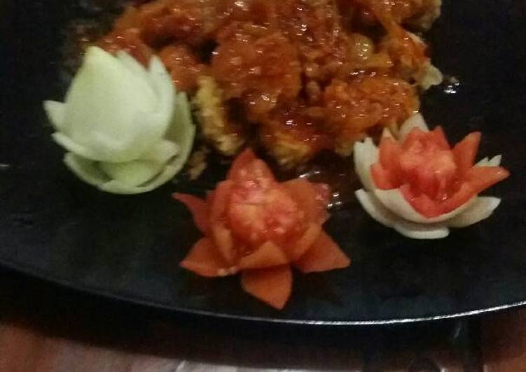 gambar untuk resep Udang /cumi saos bangkok