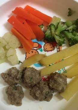 Mpasi 9bulan (bakso mini)