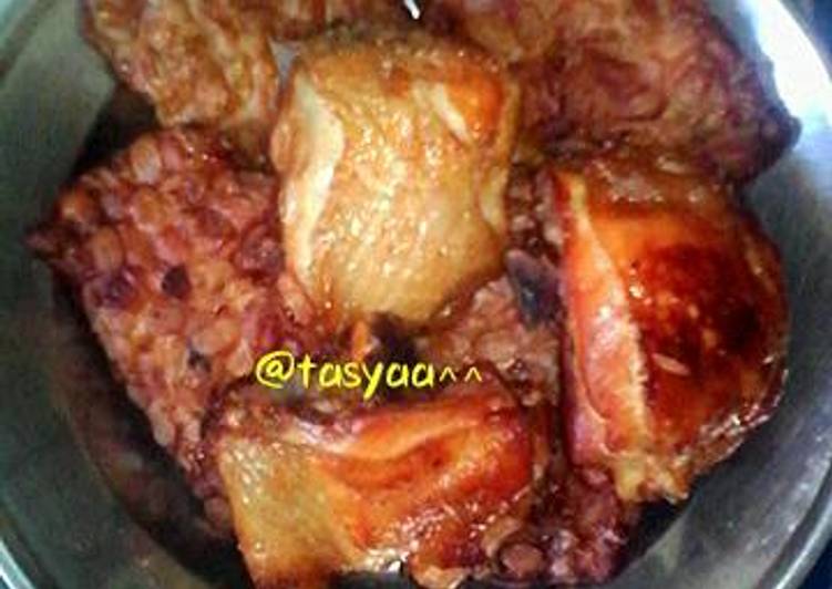 resep makanan Tempe dan Ayam Bacem ala Jogja