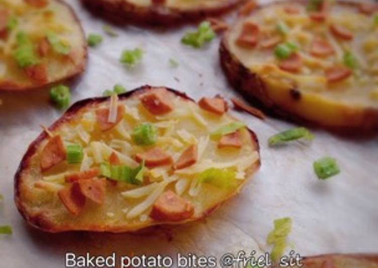 resep makanan Baked potato bites