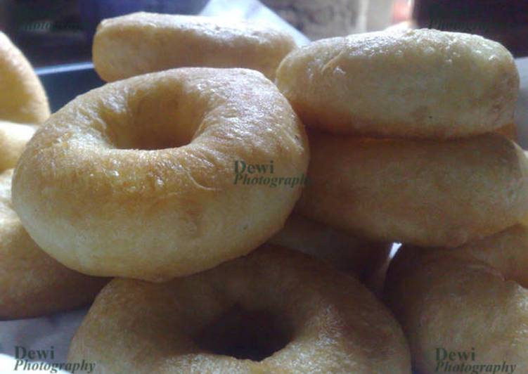 cara membuat Donat Empuk Eggless