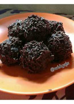 Bola bola brownis coklat