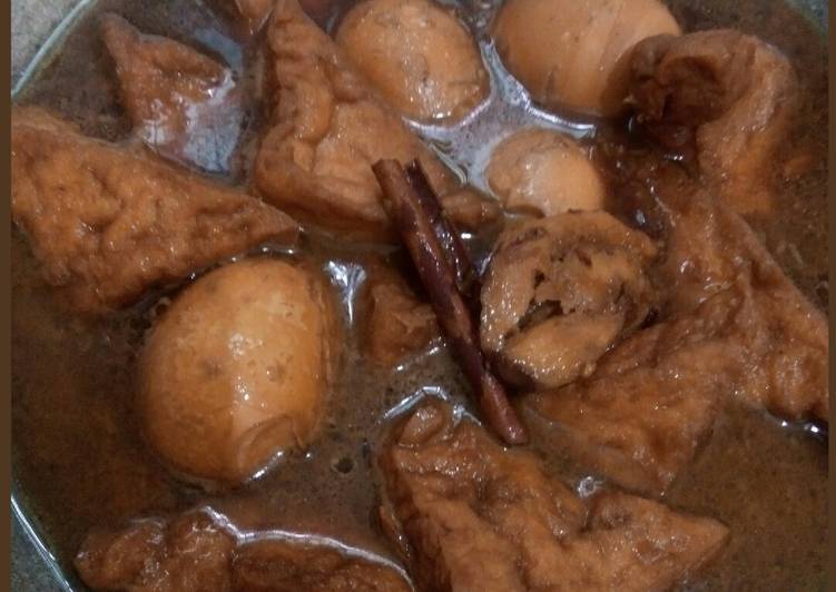 Semur telor tahu recipe main photo