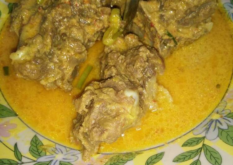 resep masakan Tulangan sapi white curry