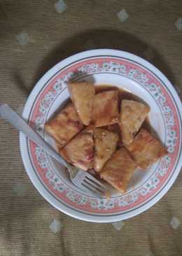 Tuna panggang saus asam manis