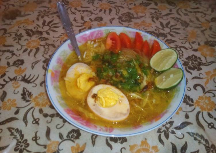 resep masakan Soto ayam telor