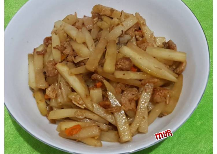 resep makanan Tumis labu siam ebi