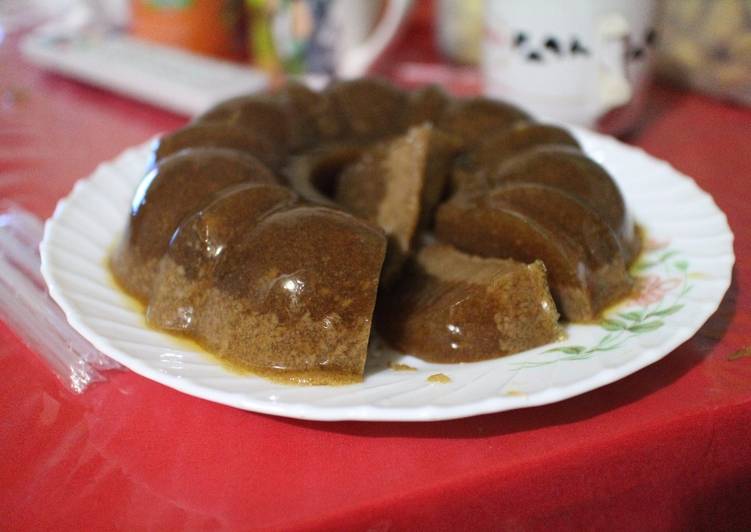 resep masakan Puding Kopi Sedikit Berlumut