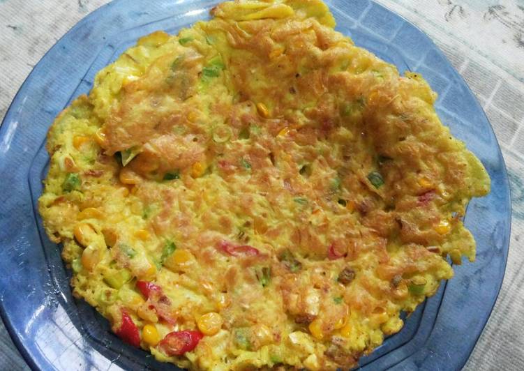 Resep Telur dadar jagung Oleh efi widywati (ig: efhywid)