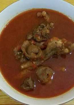 Semur ayam ati ampela + ceker