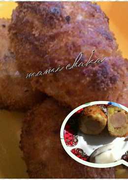 Perkedel kentang isi sosis