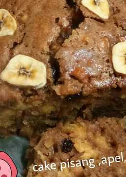 Cake pisang,apel,kismis Kayu manis