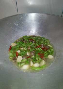 Tumis buncis cah bakso ati ampela