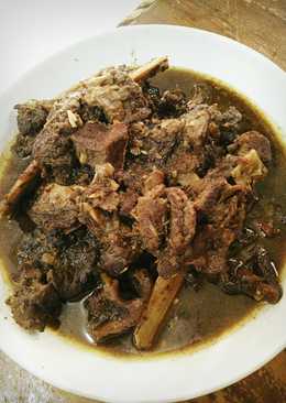 Oseng Iga dan Daging Pedas Manis