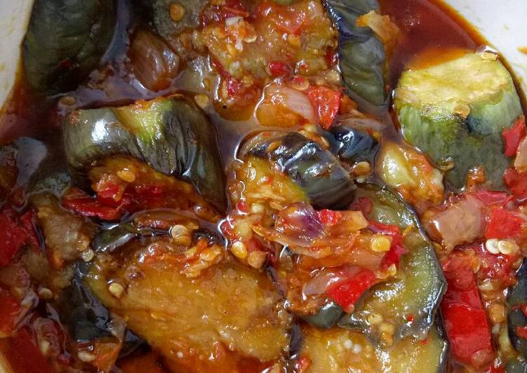 Resep Sambal terong ungu Oleh Fia Luthfiana