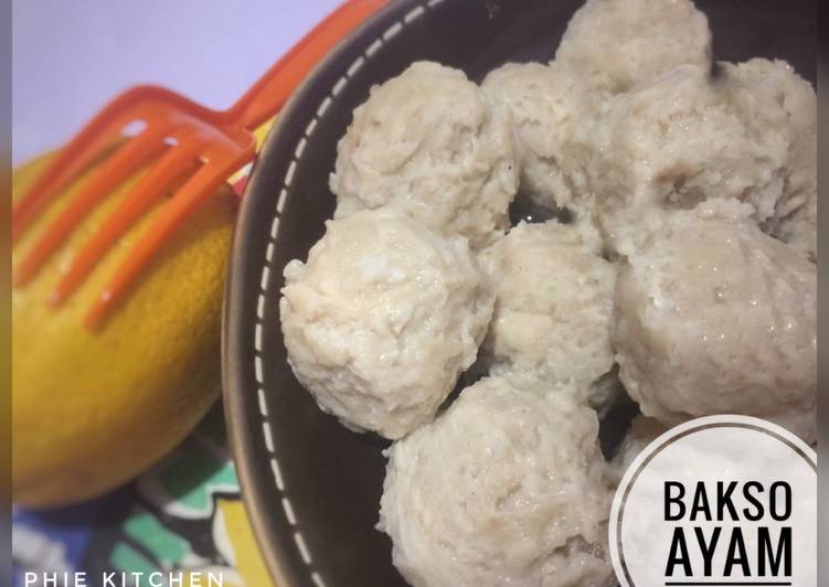 resep lengkap untuk Bakso Ayam sederhana