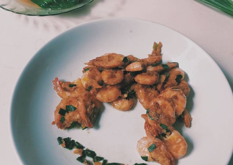 resep makanan Udang telur asin