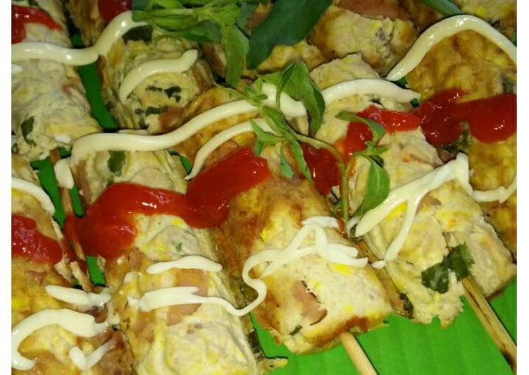 gambar untuk resep makanan Sate tahu tongkol