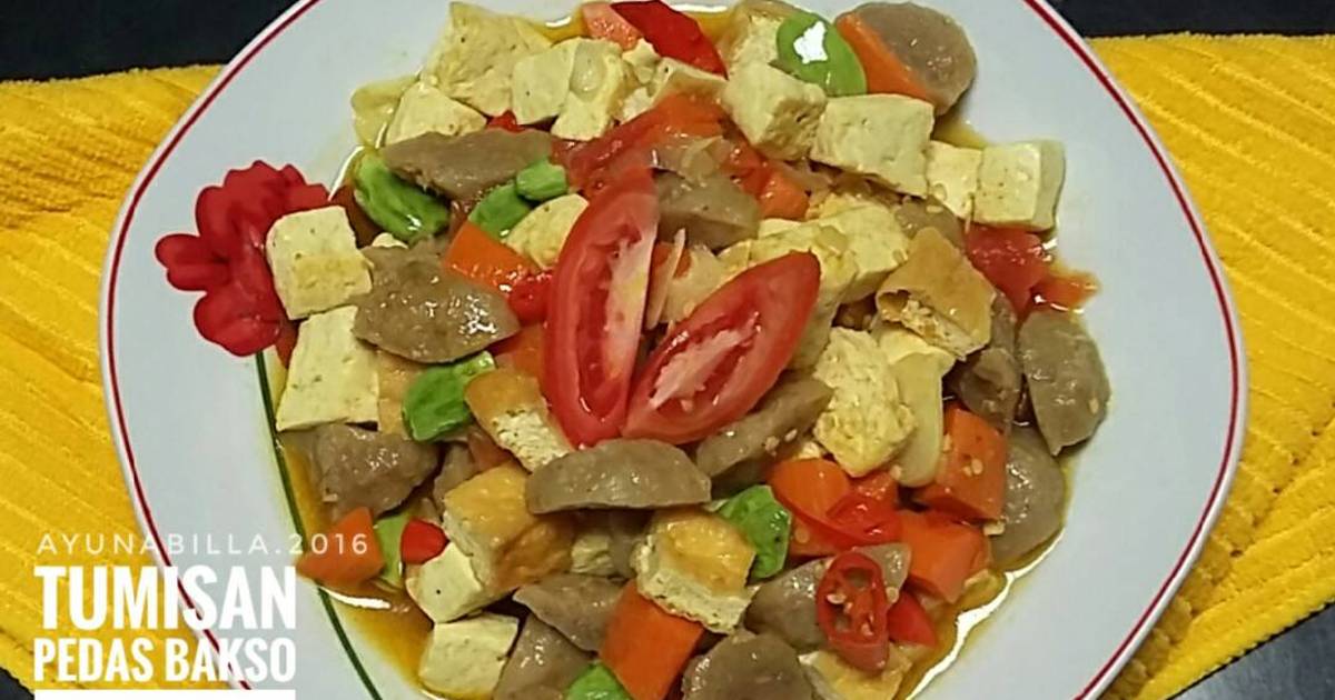 Tumis tahu  bakso  37 resep  Cookpad